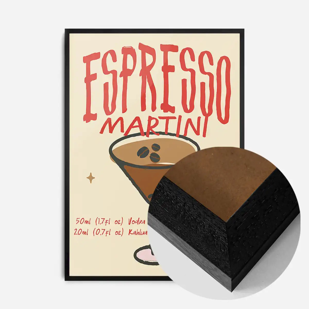 Cocktail Recipe Poster Print - Espresso Martini