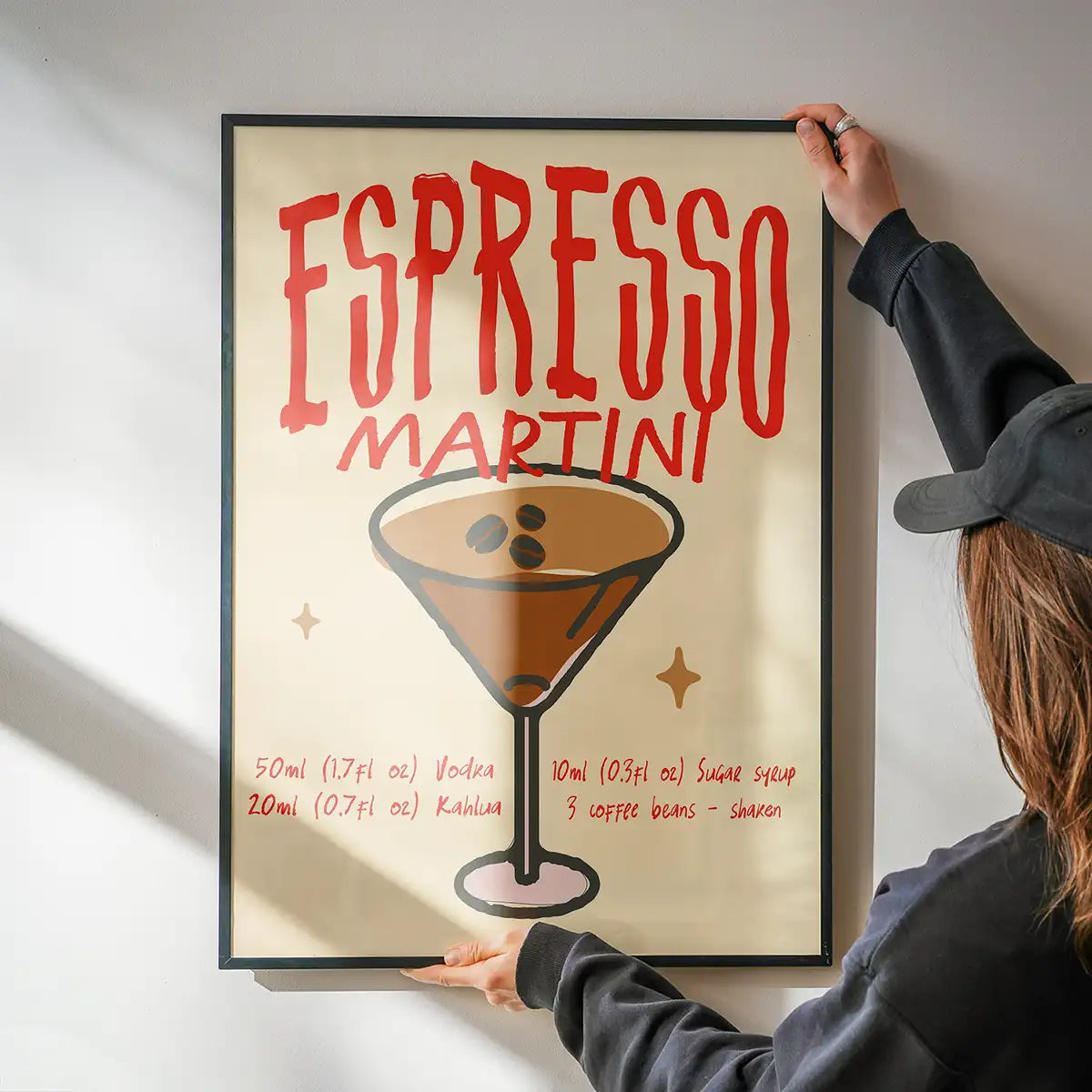 Cocktail Recipe Poster Print - Espresso Martini