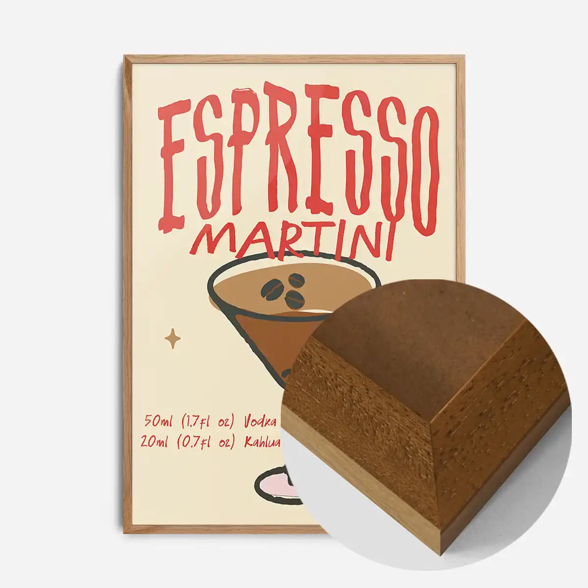 Cocktail Recipe Poster Print - Espresso Martini