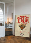 Cocktail Recipe Poster Print - Espresso Martini