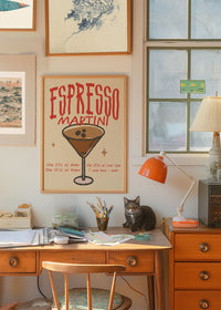 Cocktail Recipe Poster Print - Espresso Martini