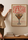Cocktail Recipe Poster Print - Espresso Martini