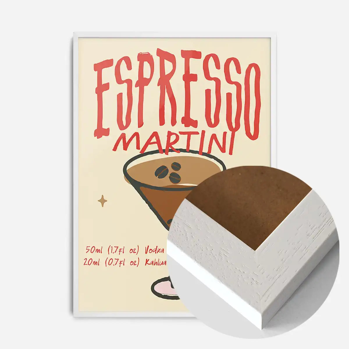Cocktail Recipe Poster Print - Espresso Martini