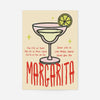 Cocktail Recipe Poster Print - Margarita