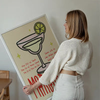 Cocktail Recipe Poster Print - Margarita