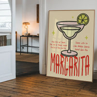 Cocktail Recipe Poster Print - Margarita