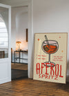 Cocktail Recipe Poster Print - Aperol Spritz