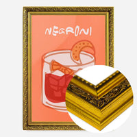 Cocktail Illustration Poster Print - Negroni
