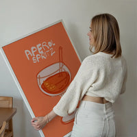 Cocktail Illustration Poster Print - Espresso Martini