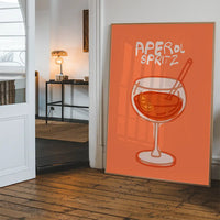 Cocktail Illustration Poster Print - Espresso Martini
