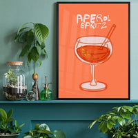 Cocktail Illustration Poster Print - Espresso Martini