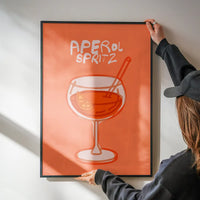 Cocktail Illustration Poster Print - Espresso Martini