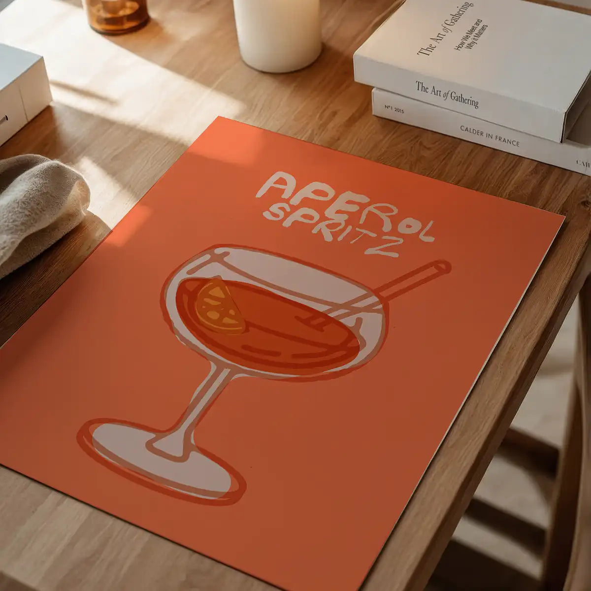 Cocktail Illustration Poster Print - Espresso Martini
