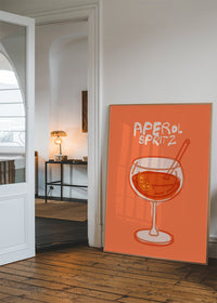 Cocktail Illustration Poster Print - Espresso Martini