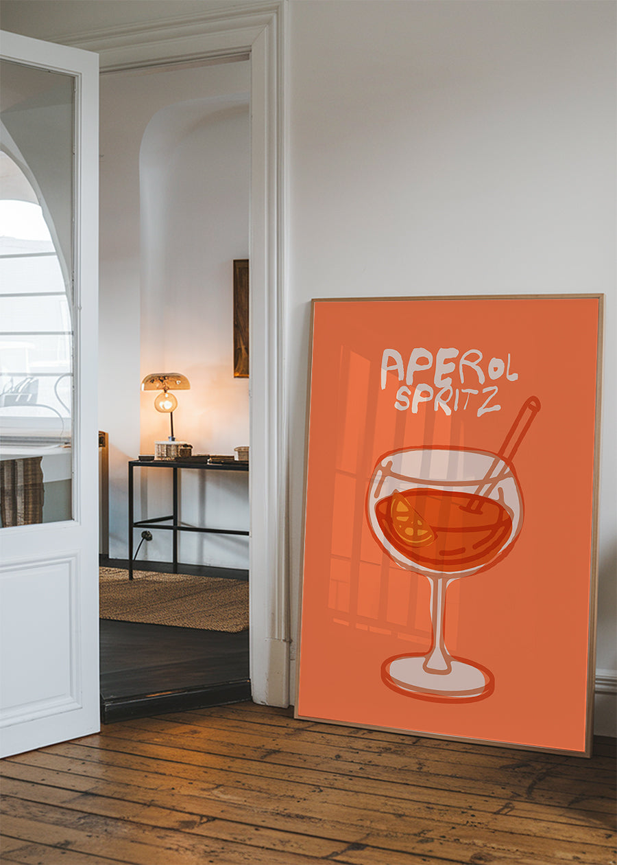 Cocktail Illustration Poster Print - Espresso Martini