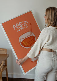 Cocktail Illustration Poster Print - Espresso Martini