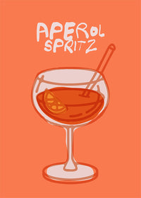 Cocktail Illustration Poster Print - Espresso Martini