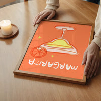 Cocktail Illustration Poster Print - Margarita