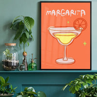Cocktail Illustration Poster Print - Margarita