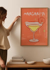 Cocktail Illustration Poster Print - Margarita