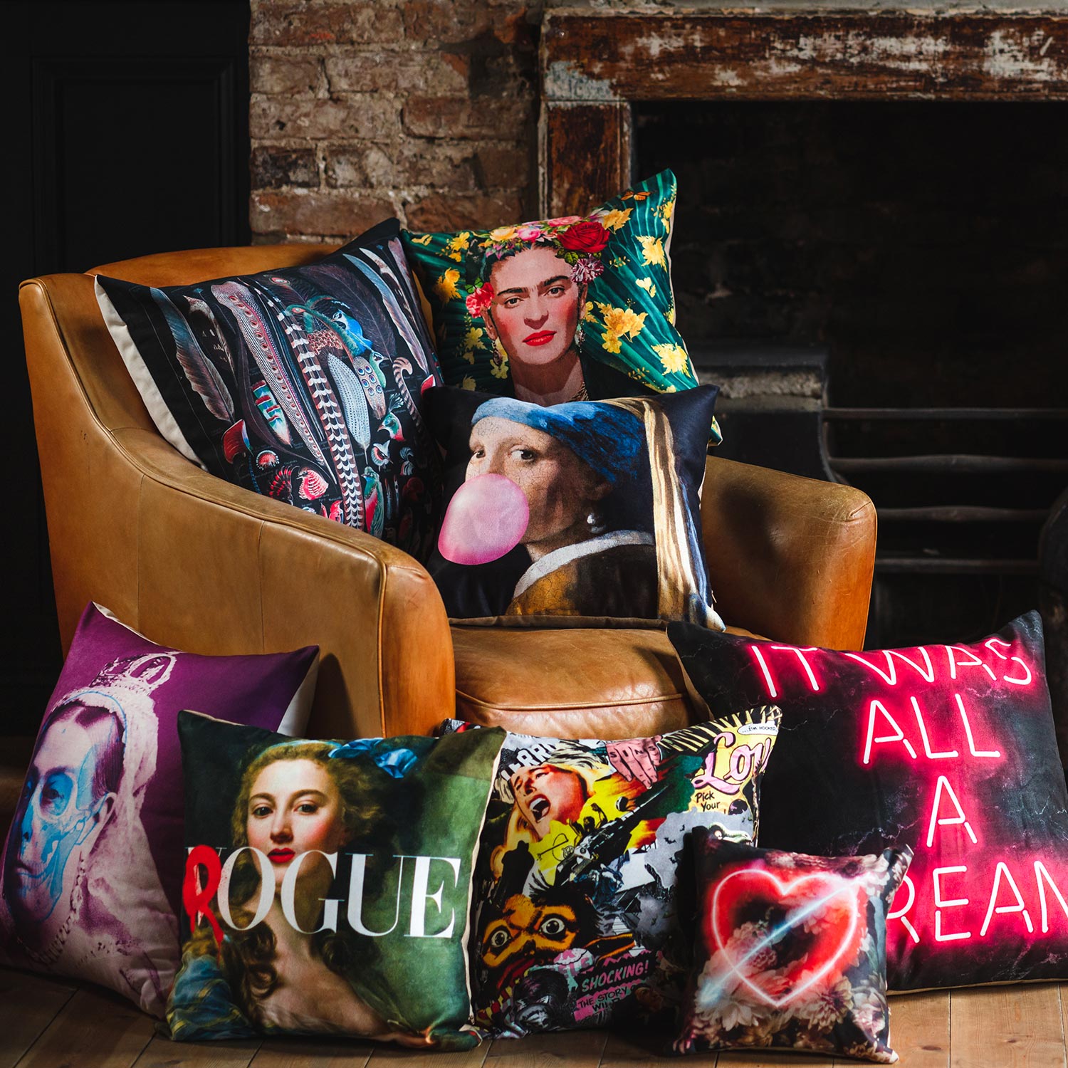 art cushions