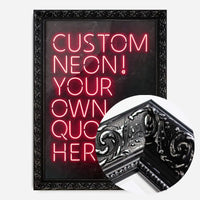 Custom Quote Neon Sign Print Red