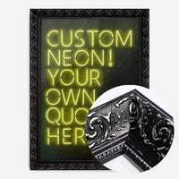 Custom Quote Neon Sign Print Yellow