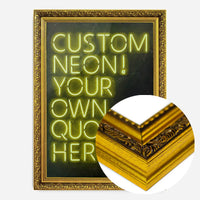 Custom Quote Neon Sign Print Yellow