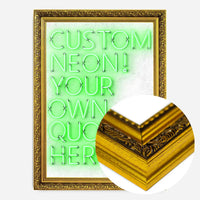 Custom Quote Straight Neon Print Green