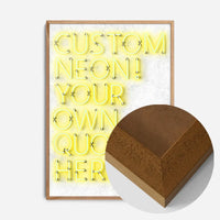 Custom Quote Straight Neon Print Yellow