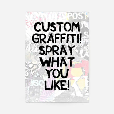 Custom Graffiti Stencil Print