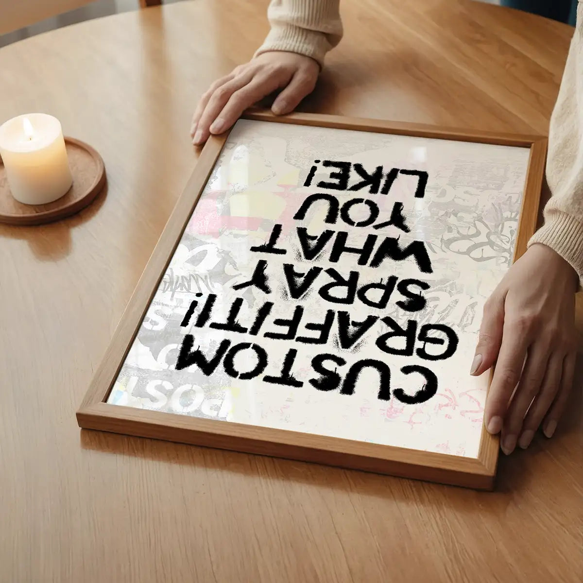 Custom Graffiti Stencil Print