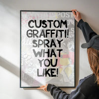 Custom Graffiti Stencil Print