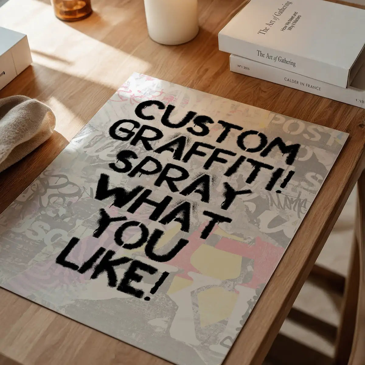 Custom Graffiti Stencil Print