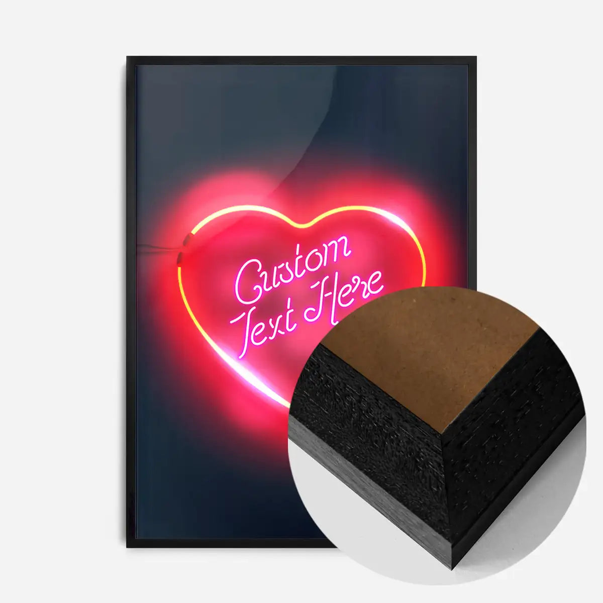 Custom Neon Love Heart Sign