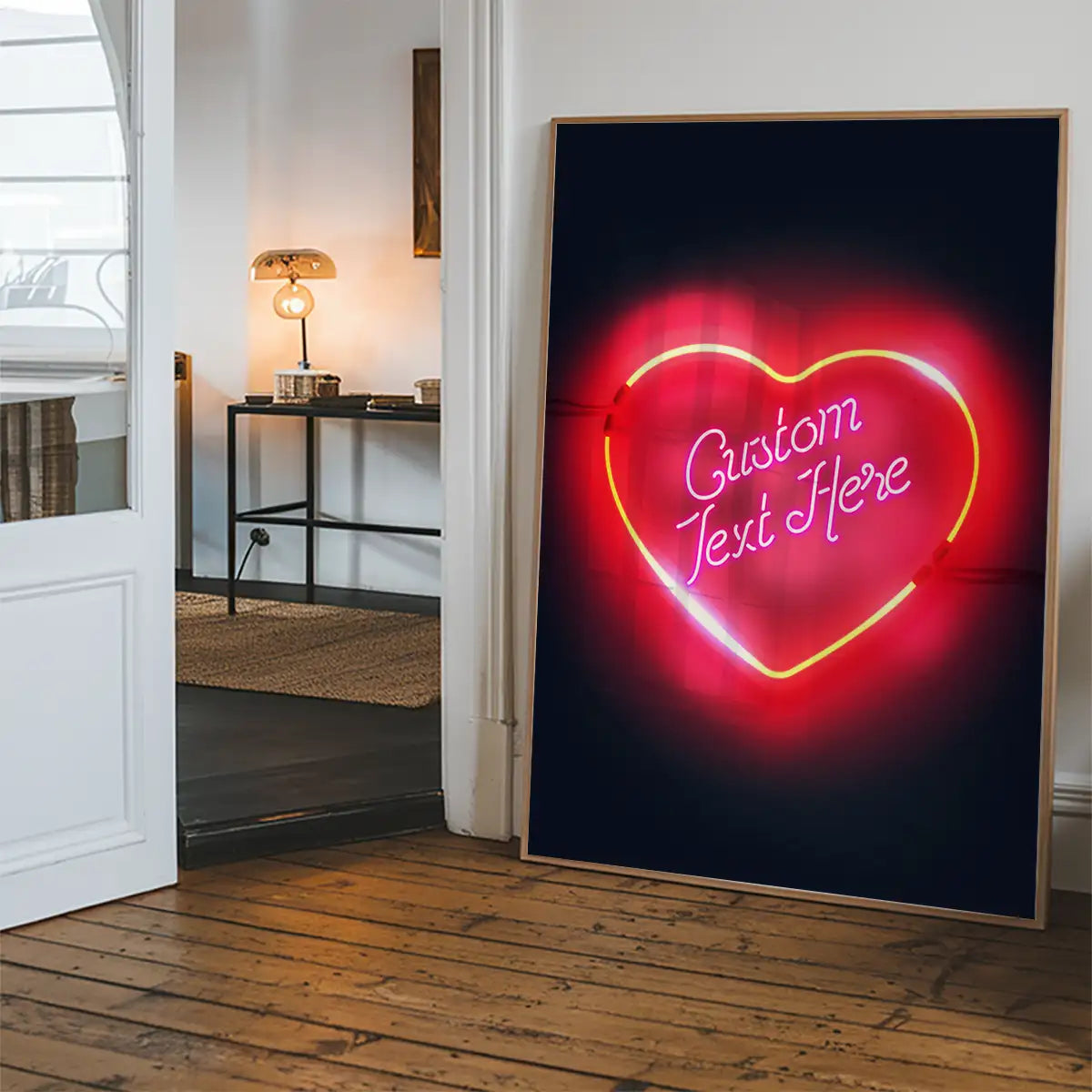 Custom Neon Love Heart Sign