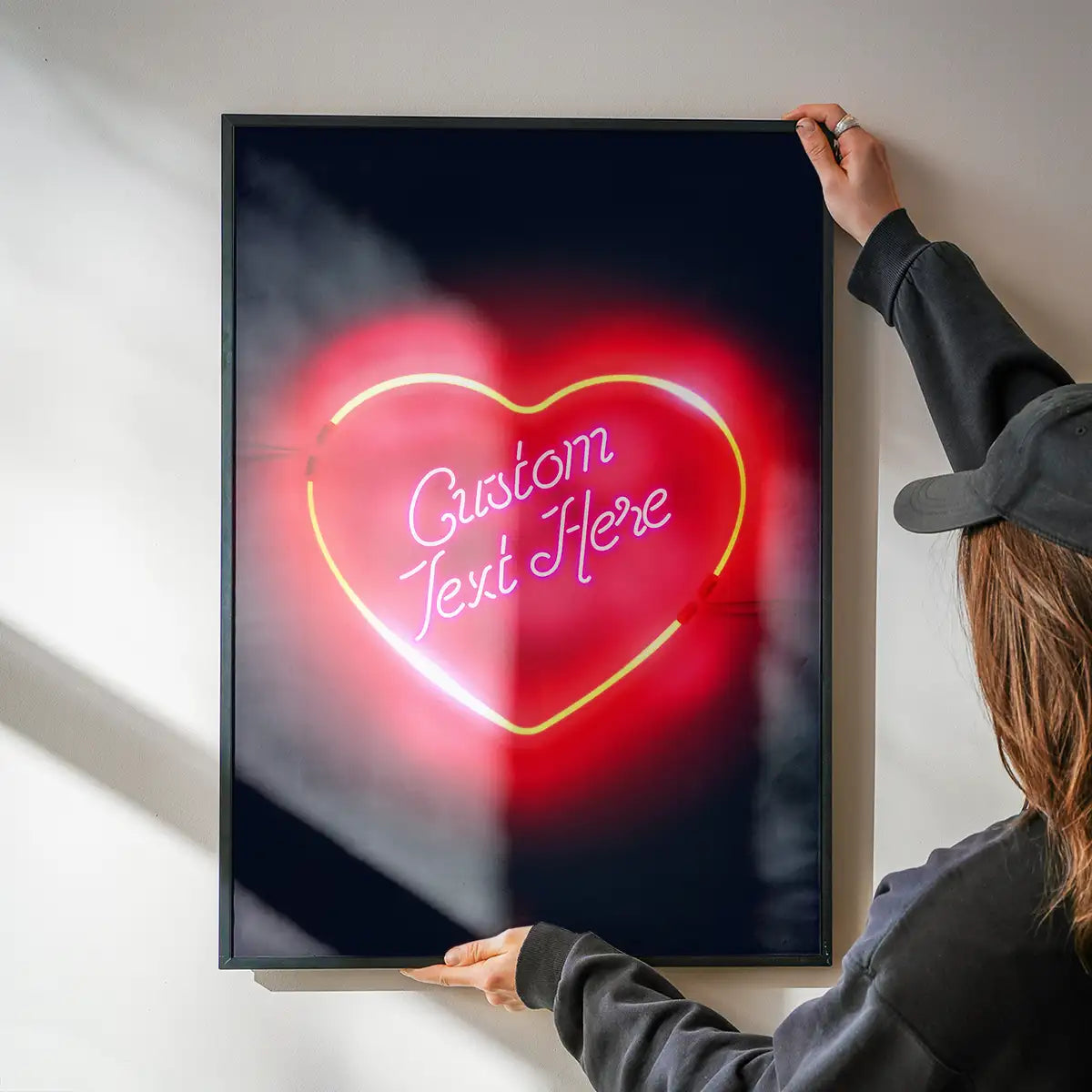 Custom Neon Love Heart Sign