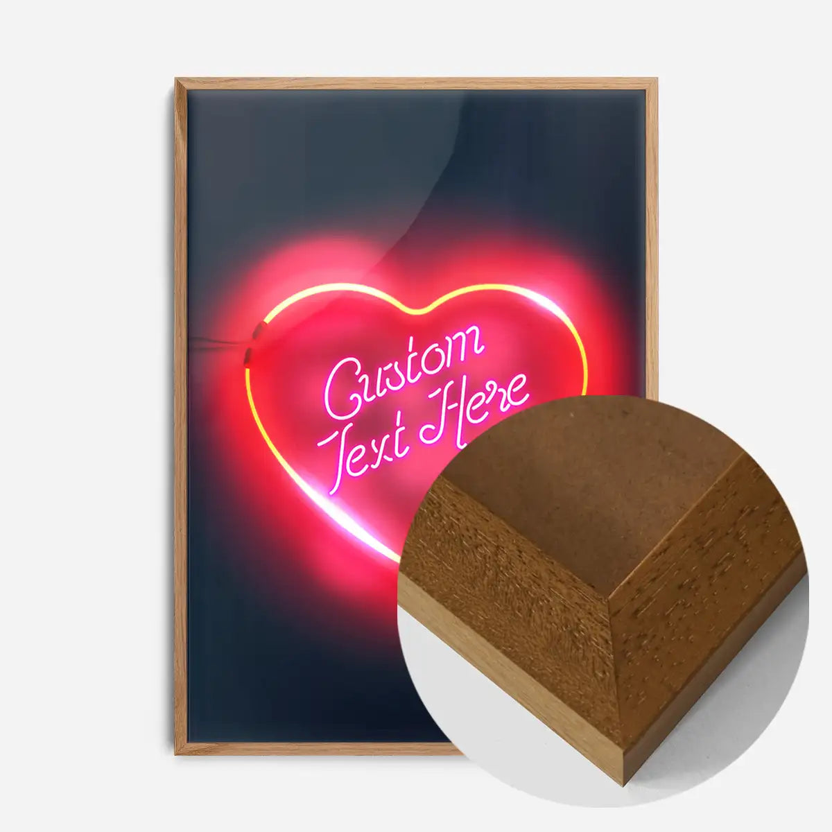 Custom Neon Love Heart Sign