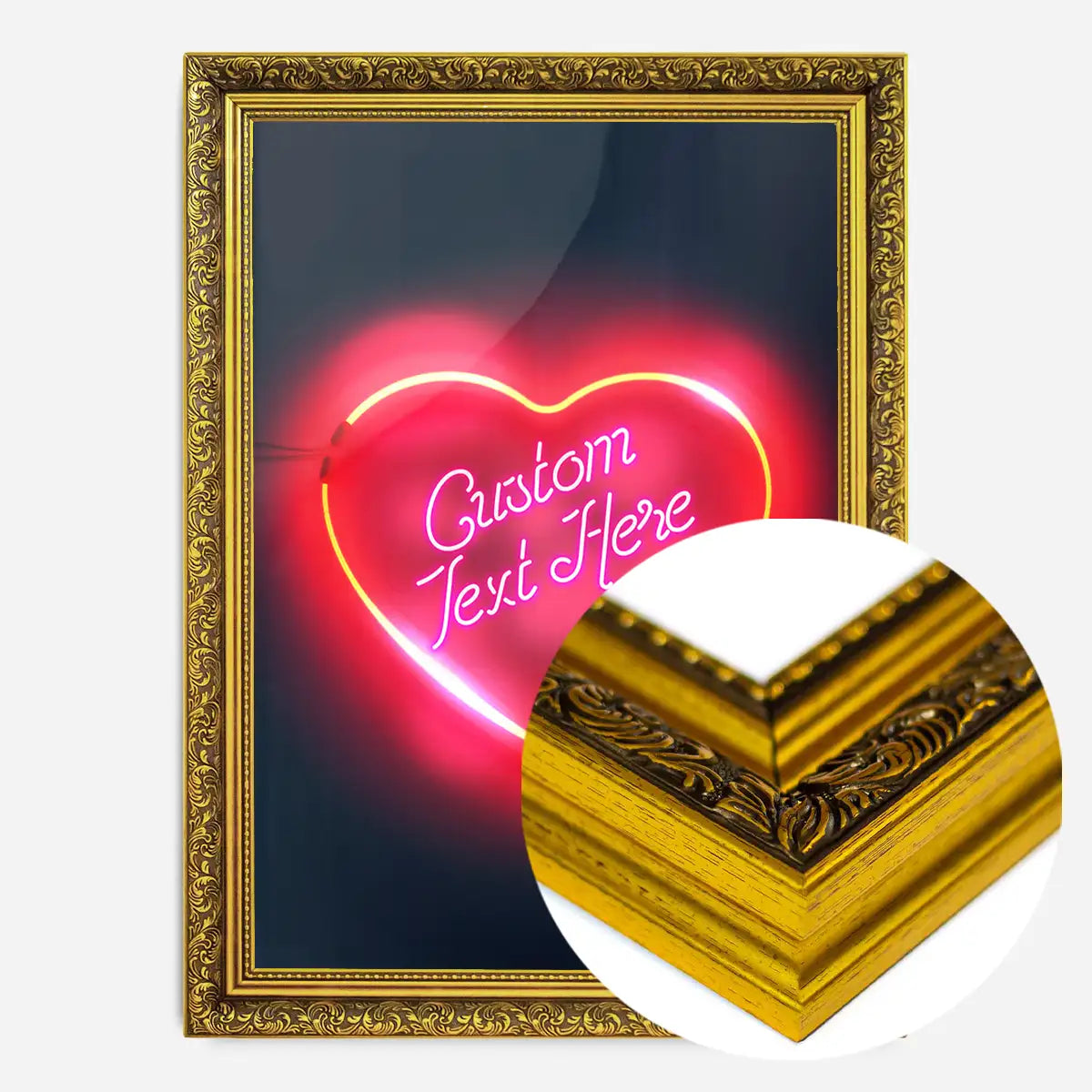 Custom Neon Love Heart Sign