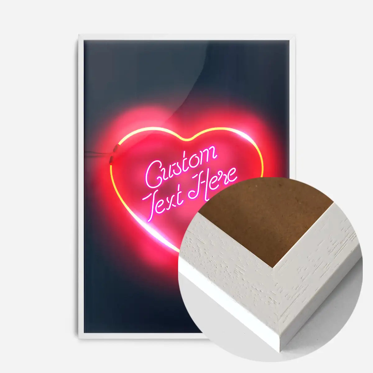 Custom Neon Love Heart Sign