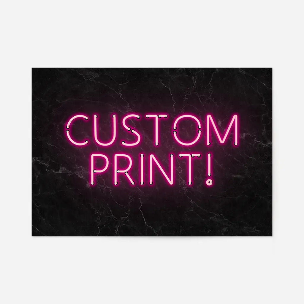 Custom Neon Sign Landscape Marble