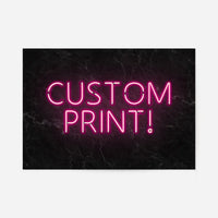 Custom Neon Sign Landscape Black Marble
