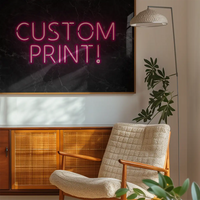Custom Neon Sign Landscape Black Marble