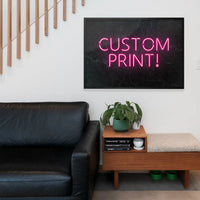 Custom Neon Sign Landscape Black Marble