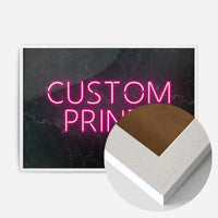 Custom Neon Sign Landscape Black Marble