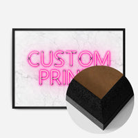 Custom Neon Sign Landscape White Marble