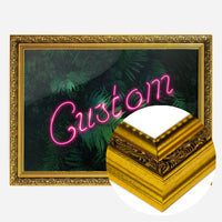 Custom Script Neon Sign Leaves Landscape Print