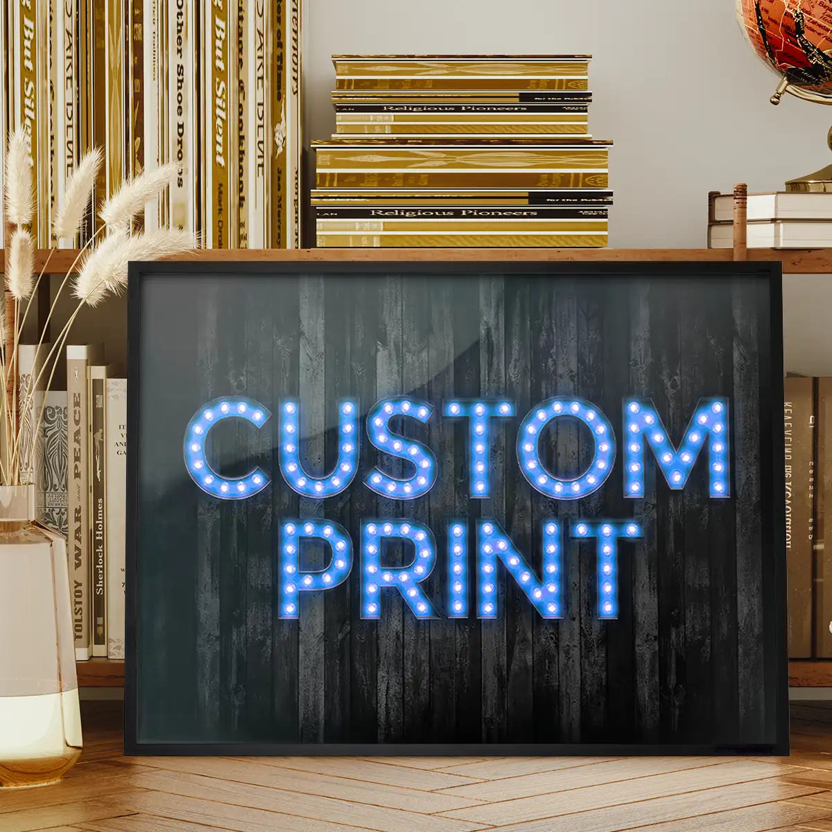 Custom Bulb Letters Blue Print