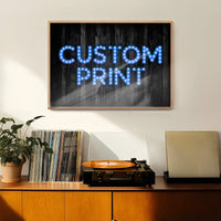 Custom Bulb Letters Blue Print