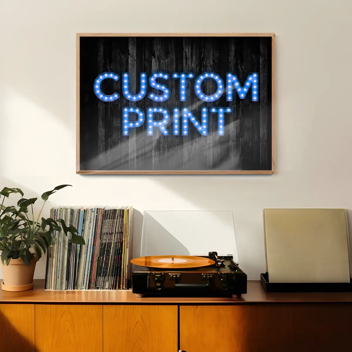 Custom Bulb Letters Blue Print